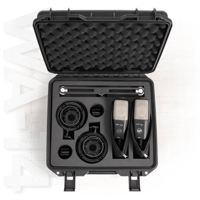 Set stereo Warm Audio WA-14 Studio Pair cu valiză și bară stereo [4]
