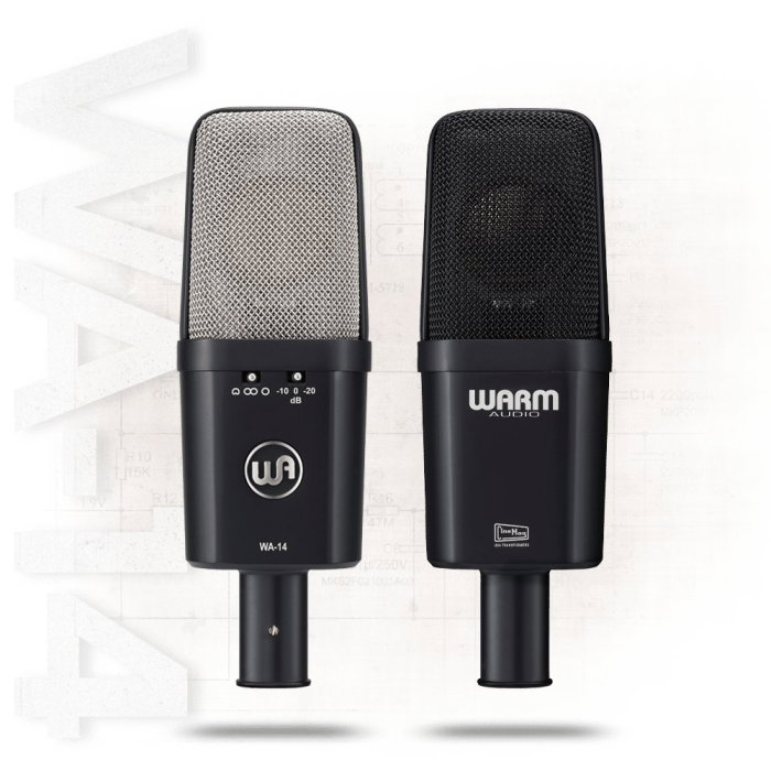 Set stereo Warm Audio WA-14 Studio Pair cu valiză și bară stereo [2]