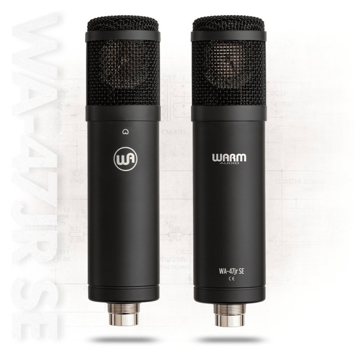 Microfon Warm Audio WA-47jr SE Black negru cu pattern cardioid [2]