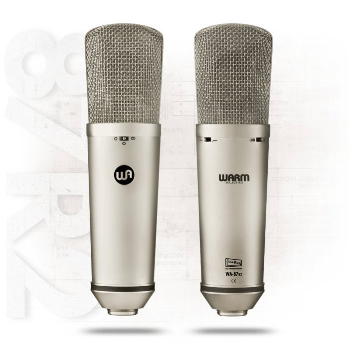 Microfon de studio Warm Audio WA-87 R2 în finisaj nichel [2]