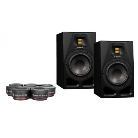 Monitoare de studio - 2 x ADAM Audio A7V + IsoAcoustics ISO Puck mini - pachet promotional monitoare de studio
