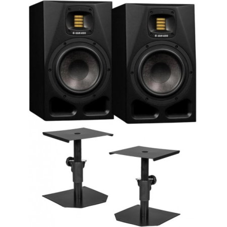 Monitoare de studio - 2 x ADAM Audio A7V + Stative - pachet promotional monitoare de studio