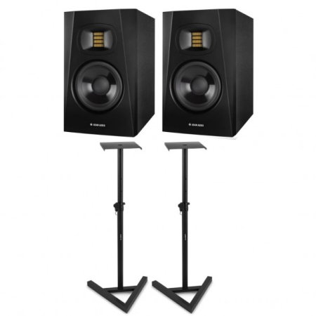 Monitoare de studio - 2 x ADAM Audio T5V + stative Vonyx SMS20 - pachet promotional monitoare de studio + stative
