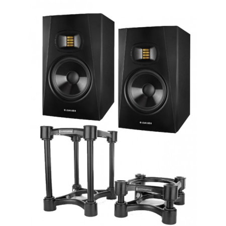 Monitoare de studio - 2 x ADAM Audio T7V + 1 x Pereche IsoAcoustics ISO-155 - pachet promotional monitoare de studio