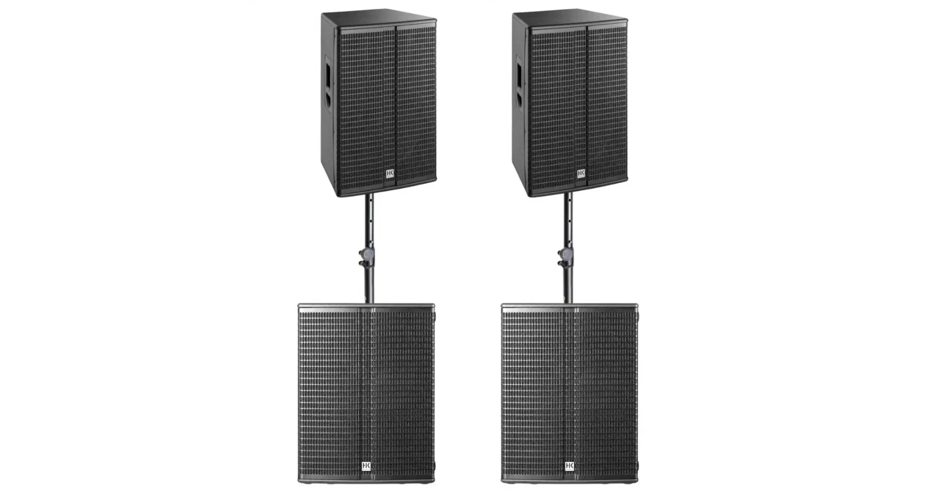 Magazin - 2 x HK Audio LINEAR 3 115 FA + 2 x LINEAR Sub 1800 A + Stative
