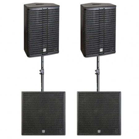 SET-URI PA - SISTEME DE SONORIZARE - 2 x HK Audio LINEAR 5 MK II 110 XA + 2 x LINEAR 5 MK II 115 Sub A + Stative - sistem de sonorizare linear 5