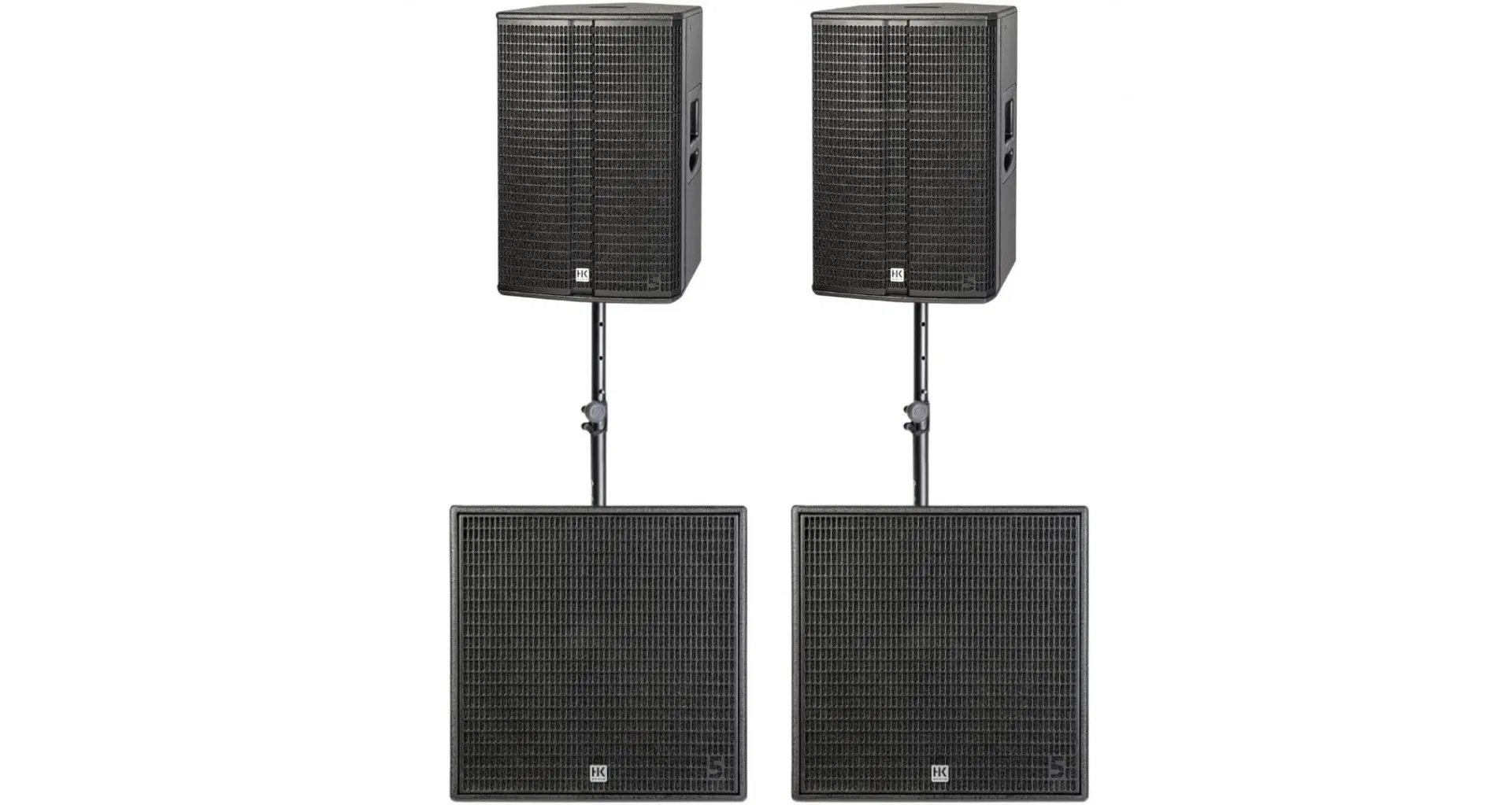 Magazin - 2 x HK Audio LINEAR 5 MK II 115 XA + 2 x LINEAR 5 MK II 118 Sub HPA + Stative