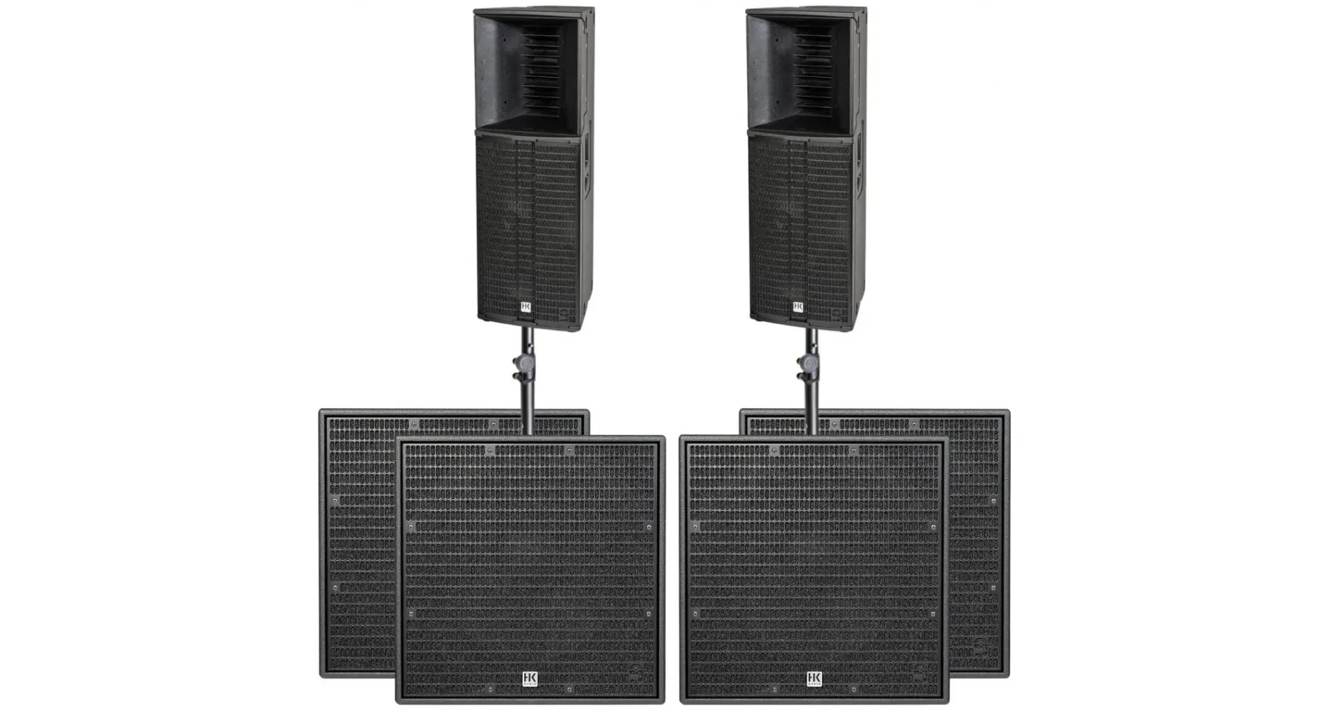 Magazin - 2 x HK Audio LINEAR 9 210 LTA + 4 x LINEAR 9 118 Sub A + Stative