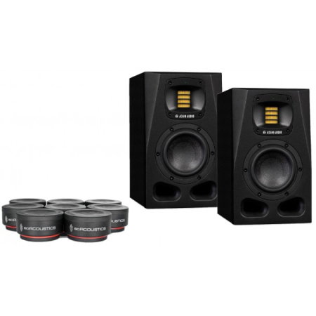 Monitoare de studio - 2 x ADAM Audio A4V + IsoAcoustics ISO Puck mini - pachet promotional monitoare de studio