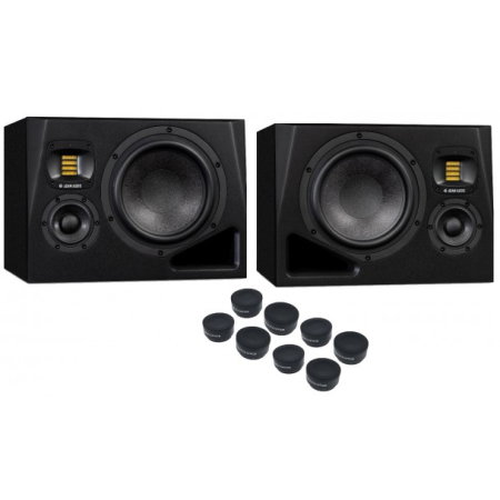 Monitoare de studio - ADAM AUDIO A8H RIGHT + ADAM AUDIO A8H LEFT + ISO-PUCK - pachet monitoare de studio