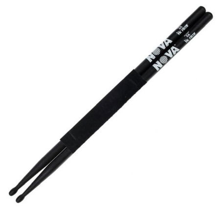 Bete de toba 5A - Bete toba Vic Firth 5A Nova Hickory Black Wood Tip
