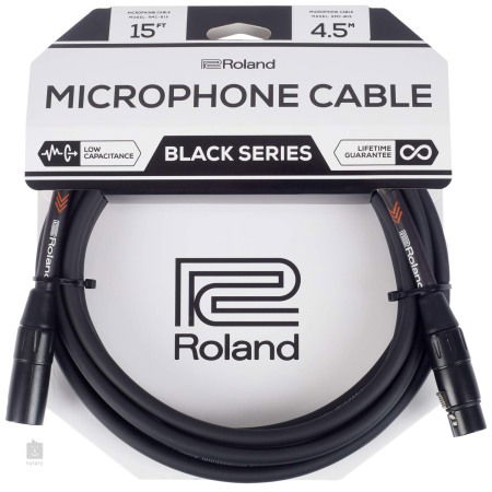 Cabluri de microfon - Cablu Microfon Roland RMC-B15 Black Series, 4.5m