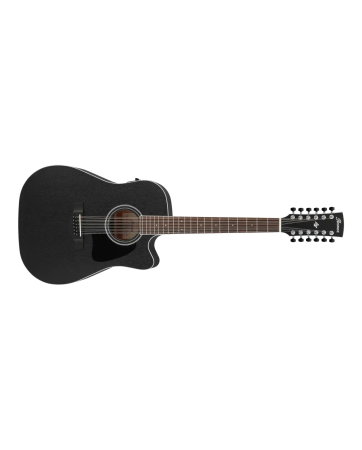 Chitare si bass - Chitară electro-acustică 12 corzi Ibanez AW8412CE-WK - Ibanez