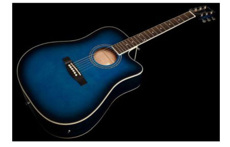 Chitara electro-acustica Harley Benton D-120CE TB [3]