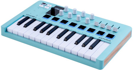 Studio si inregistrari - Claviatura MIDI Arturia MiniLab 3 Aquamarine