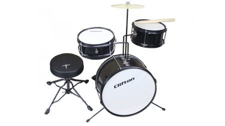 Seturi de Tobe pt. Copii - Clifton Children's Drum Kit Black