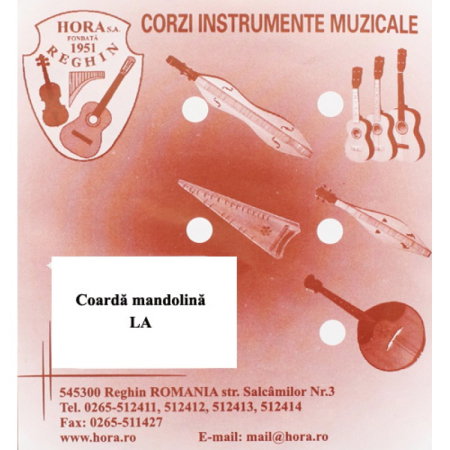Corzi instrumente traditionale - Coardă mandolina La - Hora Reghin