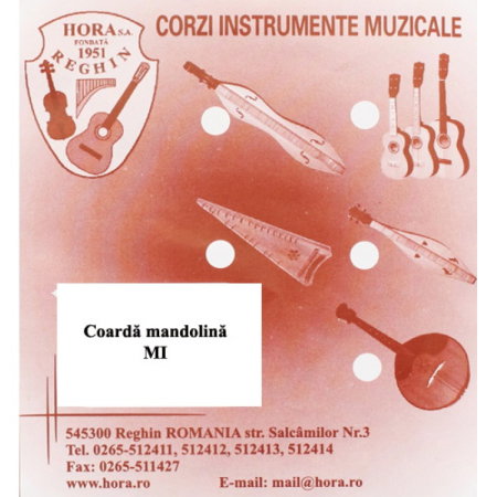 Corzi instrumente traditionale - Coardă mandolina Mi - Hora Reghin