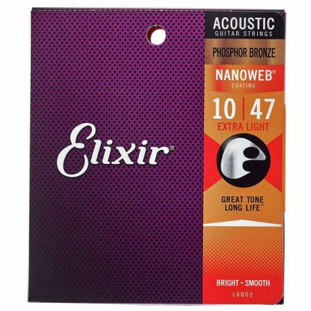 Corzi pentru chitara - Corzi Elixir Nanoweb Extra Light Phosphor