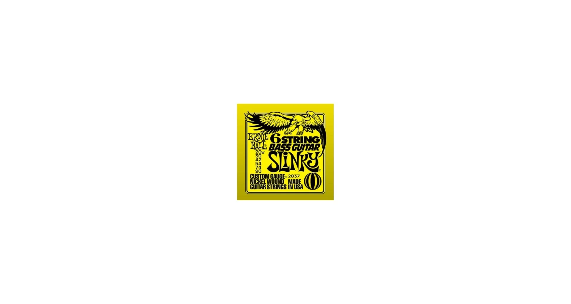 Magazin - Corzi  Ernie Ball 2837 NICKEL WOUND 6 STRING BASS GUITAR SLINKY 20-90