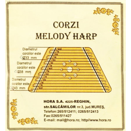 Corzi instrumente traditionale - Corzi melody harp - Hora Reghin