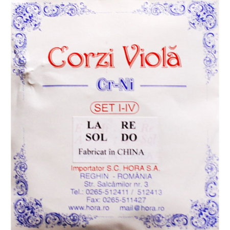 Magazin - Corzi violă Cr-Ni garnitură - Hora Reghin