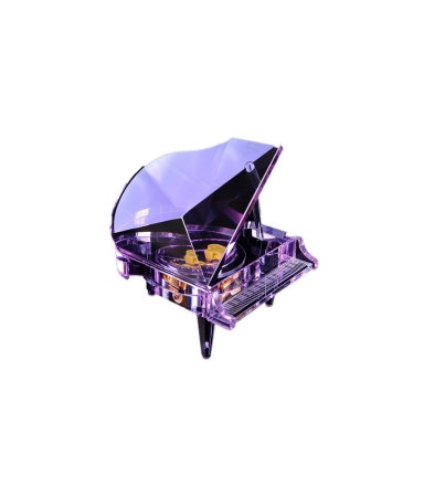 Idei de cadouri - Crystal Piano Musicbox Purple