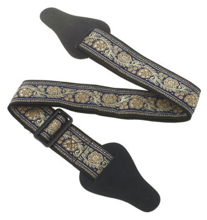 Accesorii chitara si bass - Curea de chitara Thomann Bollywood Strap Blue & Gold