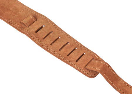 Curea de piele Harley Benton Guitar Suede Brown [1]