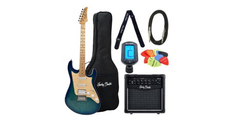 Seturi de chitare - Flame Pro MC ST 250 TBL / Harley Benton HB-10 G Set