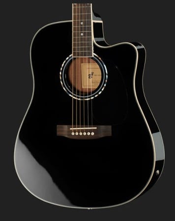 Chitara electro-acustica Harley Benton D-120CE BK [4]