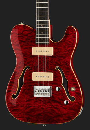 Harley Benton TE-90QM Trans Red [1]