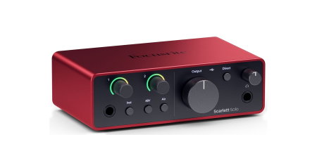 Studio si inregistrari - Interfata audio Focusrite Scarlett Solo 4th Gen