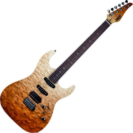 Chitare electrice - JET Guitars JS-45 Elite Fireburst - chitara electrica natural