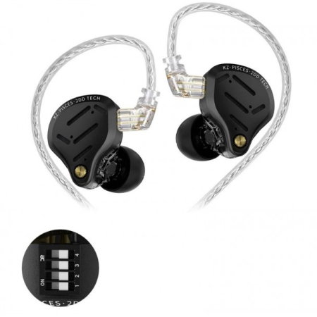 Monitorizare In-Ear - KZ Acoustics Pisces with switch - casti in-ear