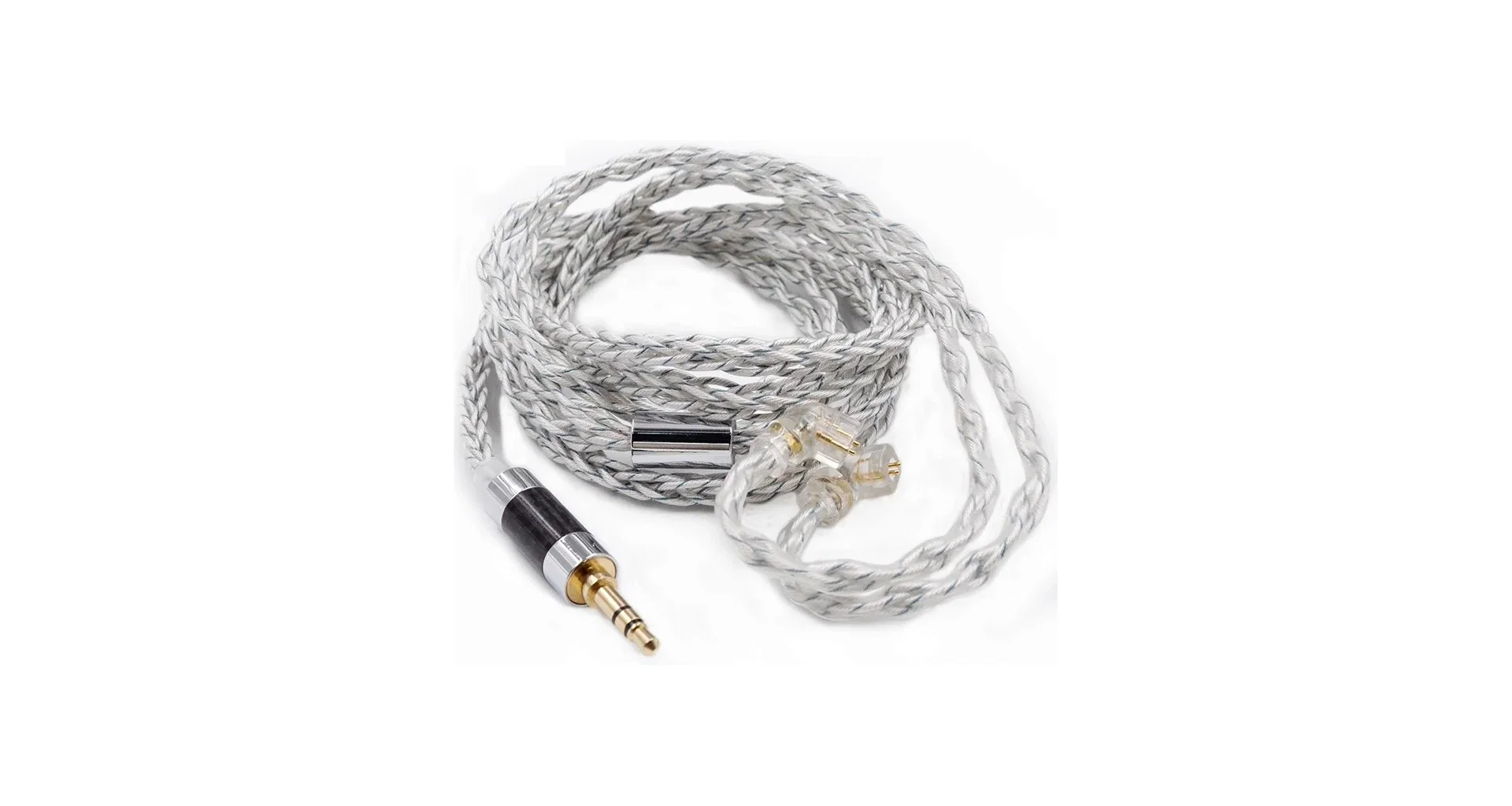 Cabluri Earpad si accesorii de casti - KZ Acoustics Silver/Blue 90-8 784 Core Upgrade Cable C pin