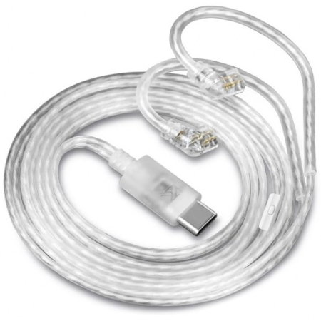 Casti Audio - KZ Acoustics Silver Cable USB Type C NO MIC 47-34 - cablu de schimb