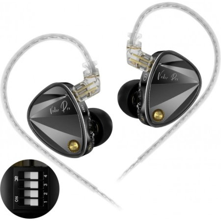Monitorizare In-Ear - KZ Acoustics Vader Pro HM Graph Bass Enhanced Tuning Edition - casti in-ear