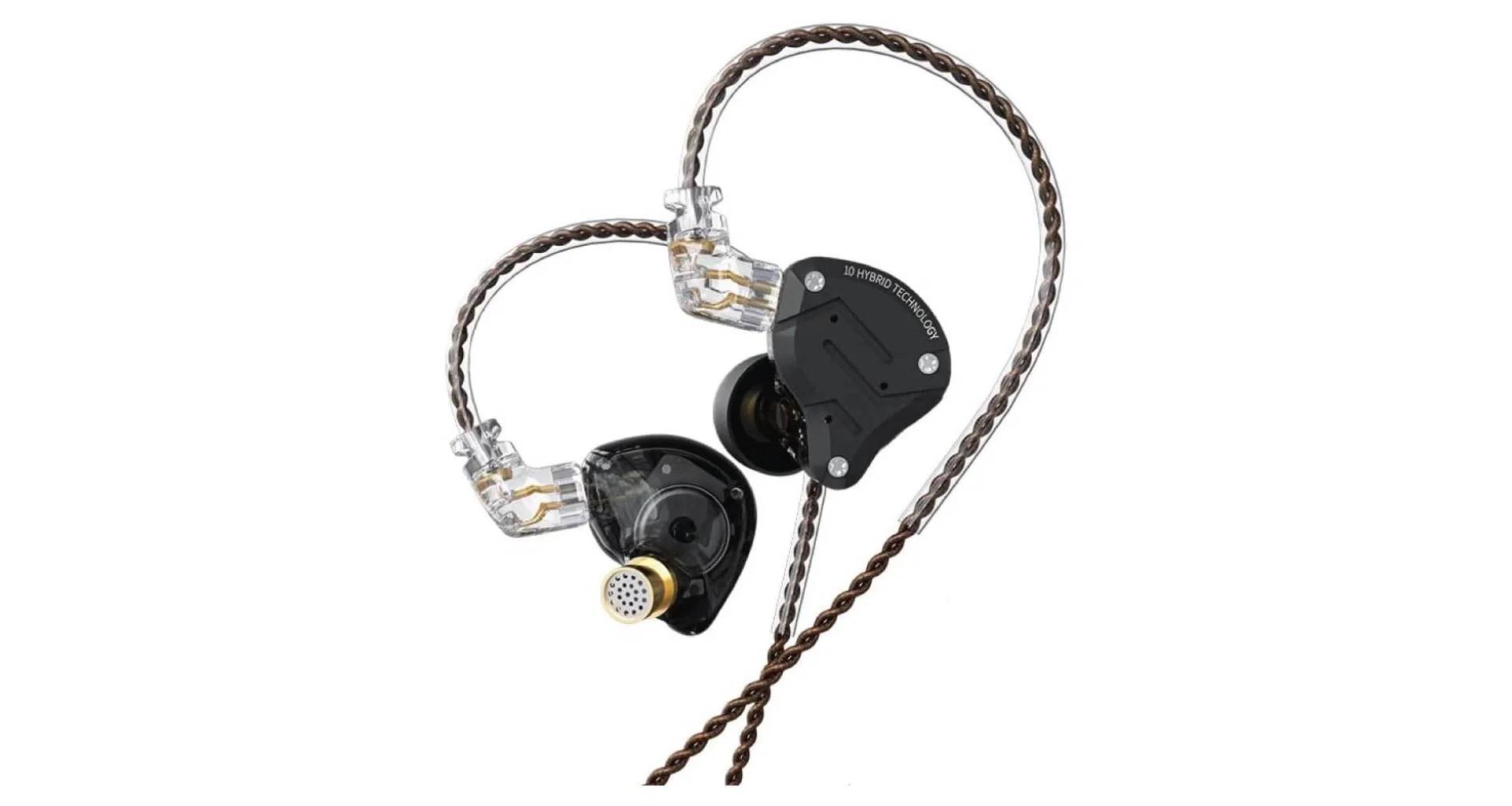 Casti In ear pentru monitorizare - KZ Acoustics ZS10 PRO Stone Black