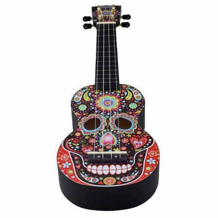 Mahalo Skull Ukulele Day of the Dead [2]