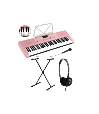 Magazin - Mc Grey LK-6120-Mic Set Pian Portabil Roz