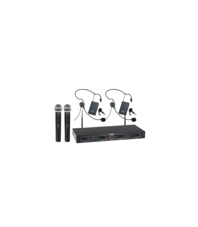 Microfoane de voce si live - McGrey UHF-2V2H Quad Funkset