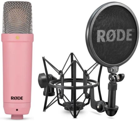 Microfoane - Microfon de studio Rode NT1 Signature Pink - Rode
