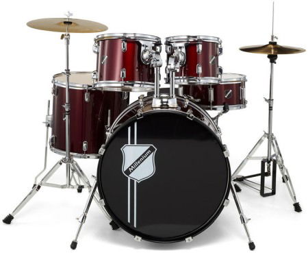 Tobe si percutie - Millenium Focus 22 Drum Set Red