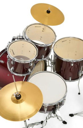 Millenium Focus 22 Drum Set Red [4]