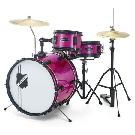 Seturi de tobe acustice - Millenium Youngster Drum Set Pink Sparkle
