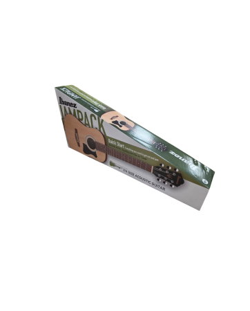 Chitare si bass - Pachet chitară acustică 3/4 cu husă, acordor, curea, pene si pouch Ibanez V30NJP-OPN - Ibanez
