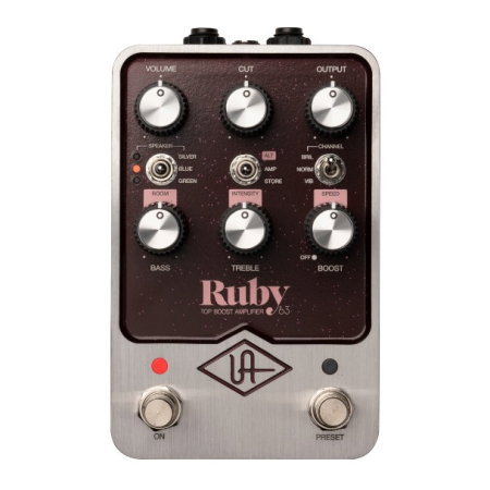 Pedale cu efecte de chitara - Pedală de emulare amplificator Universal Audio UAFX Ruby 63 Top Boost Amplifier