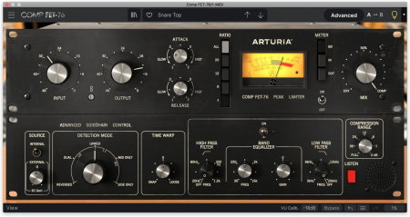Software audio - Plugin compresor Arturia Comp FET-76