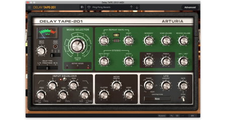Software audio - Plugin delay Arturia Delay TAPE-201